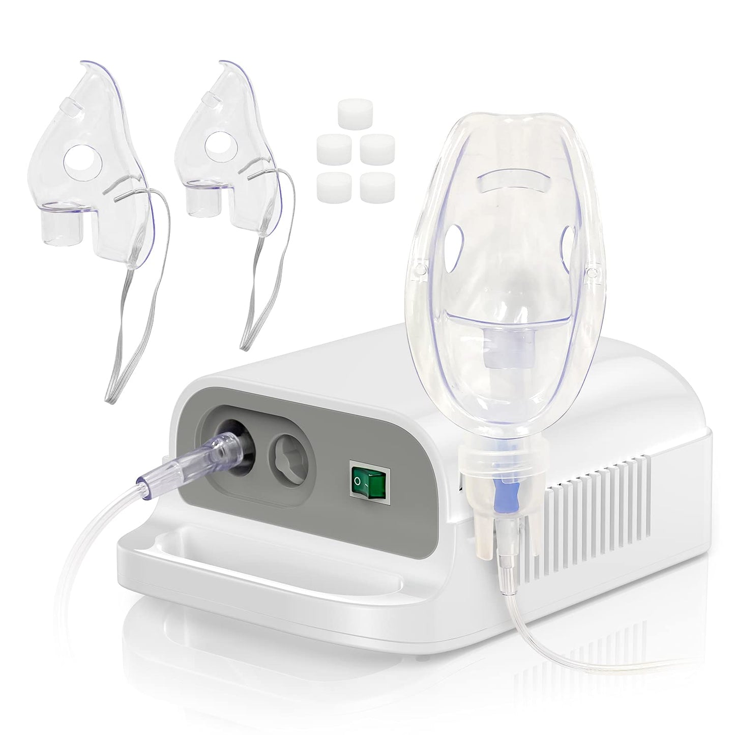 Nebulizer Machine for Adults & Kids - Portable Nebulizer Machine for Breathing with Mouthpiece and Mask, Desktop Compressor Nebulizer & Jet Nebulizers for Home Use Hailie Sensor NF0106