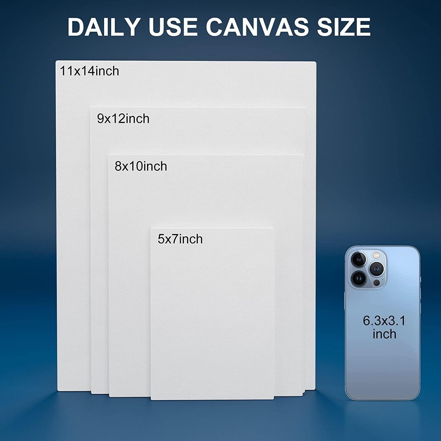 Artkey Canvas Boards 5x7 Inch 24-Pack, 10 oz Primed 100% Cotton White Blank Canvases for Painting, Art Paint Canvas Panels for Acrylic Oil Watercolor Tempera Paints