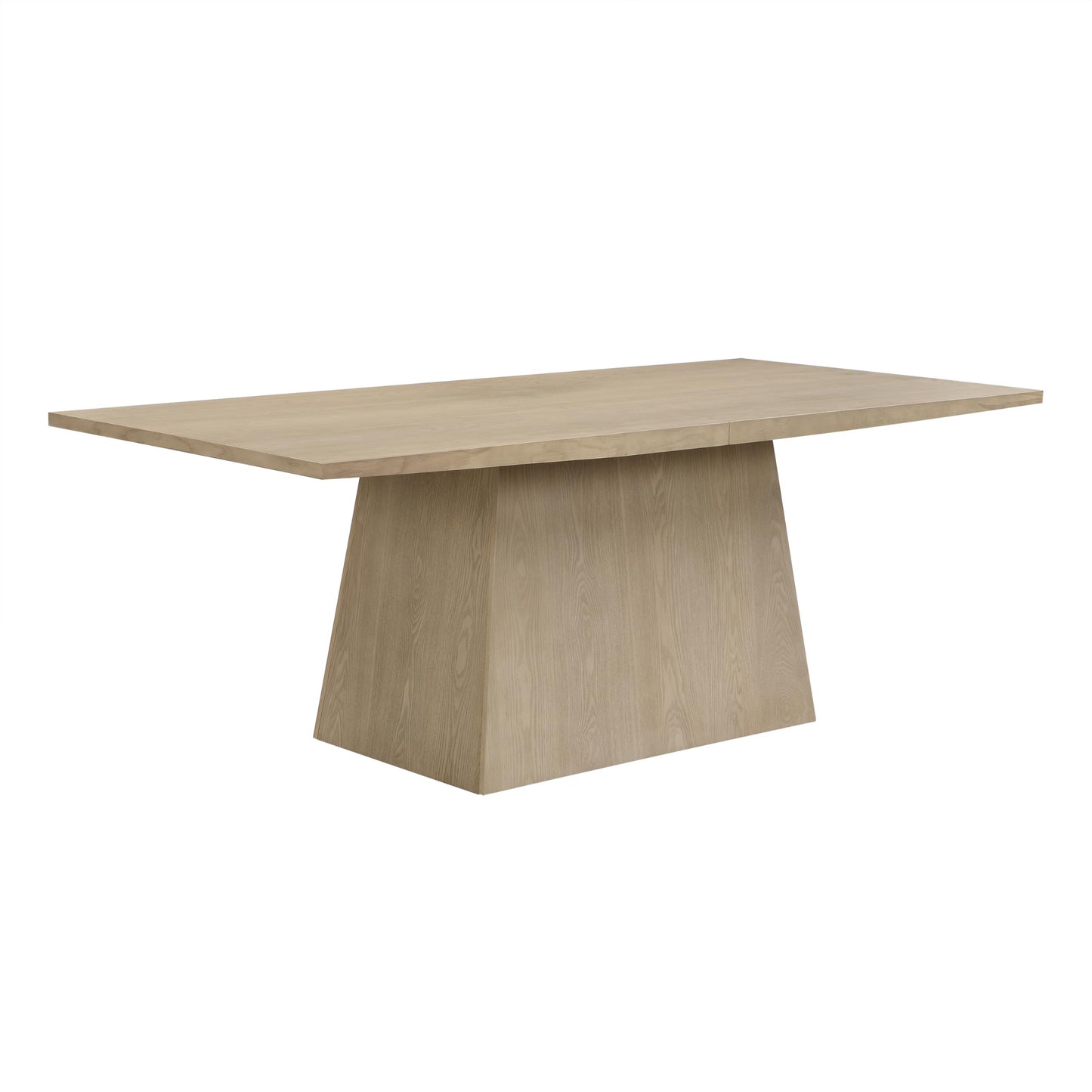 Christopher Knight Home Coadz 82 inch Wooden Dining Table, Modern Rectangular Kitchen Dinner Table for 6-8 People, Pedestal Wooden Dining Furniture for Kitchen Office Conference Room, Light Natural