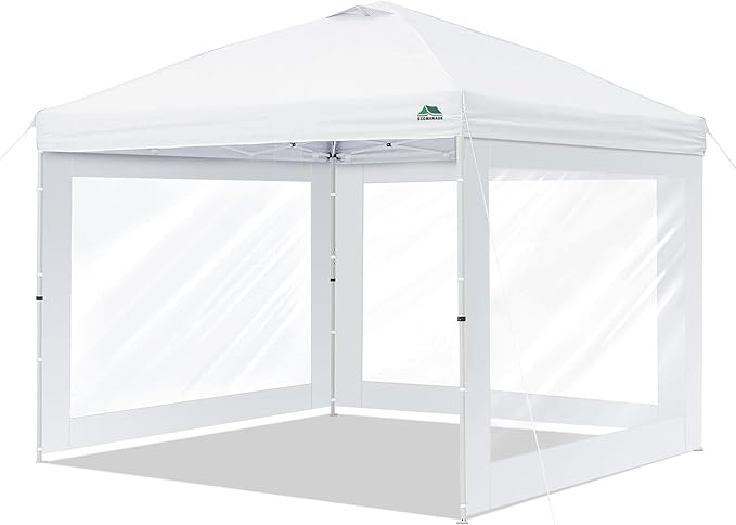 Clear Canopy Sidewalls Compatible with Ozark Trail 10' x 10' Instant Straight Leg Canopy Frame, Canopy Cover ONLY,(White)