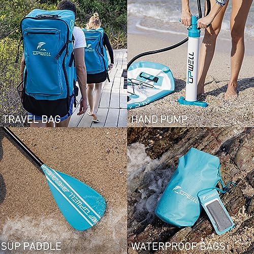 UPWELL 11'2”/11'6”Stand Up Paddle Board for Youth & Adults, Inflatable Paddle Board with Stable Design, Premium SUP Access...