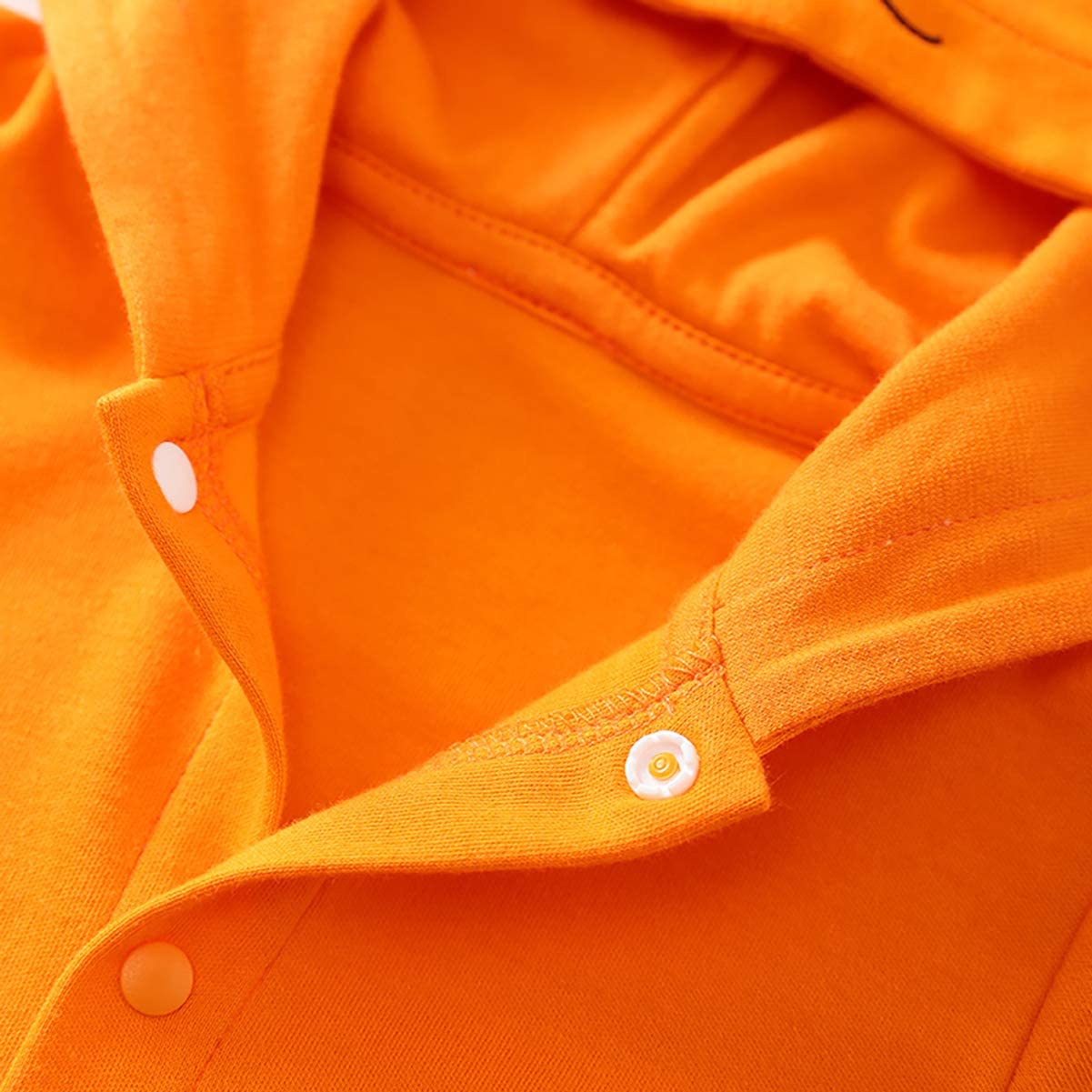 IURNXB Cute baby Cotton Romper with Adorable Orange Hooded for Babies Romper