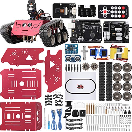 ELEGOO Conqueror Robot Tank Kit with UNO R3 for Arduino Robotics for Kids Ages 8-12 12-16 STEM Science Kits Coding Robots ...
