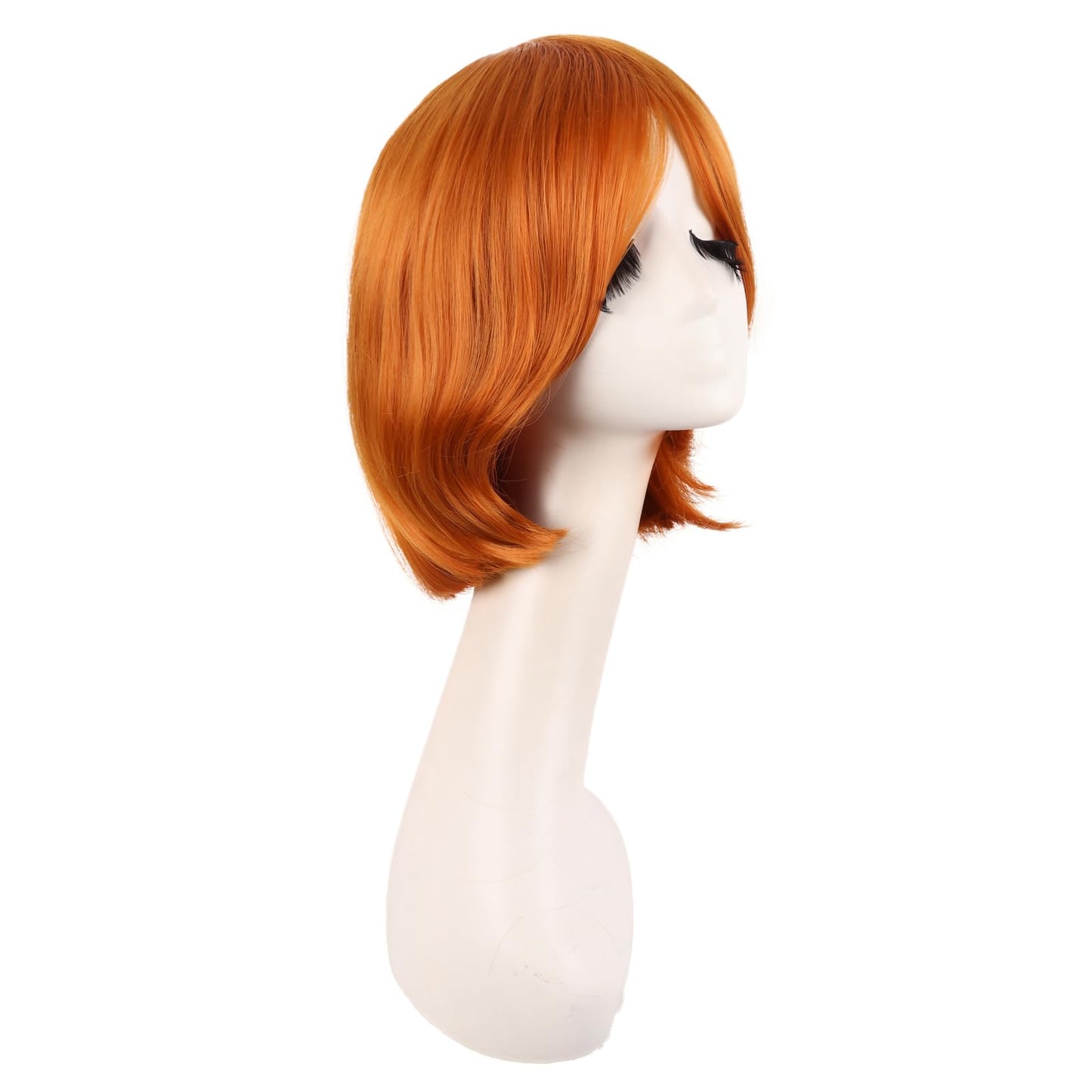 MapofBeauty 12 Inch/30 cm Fashion Unisex Short Straight Beauty Wig (Light Orange)
