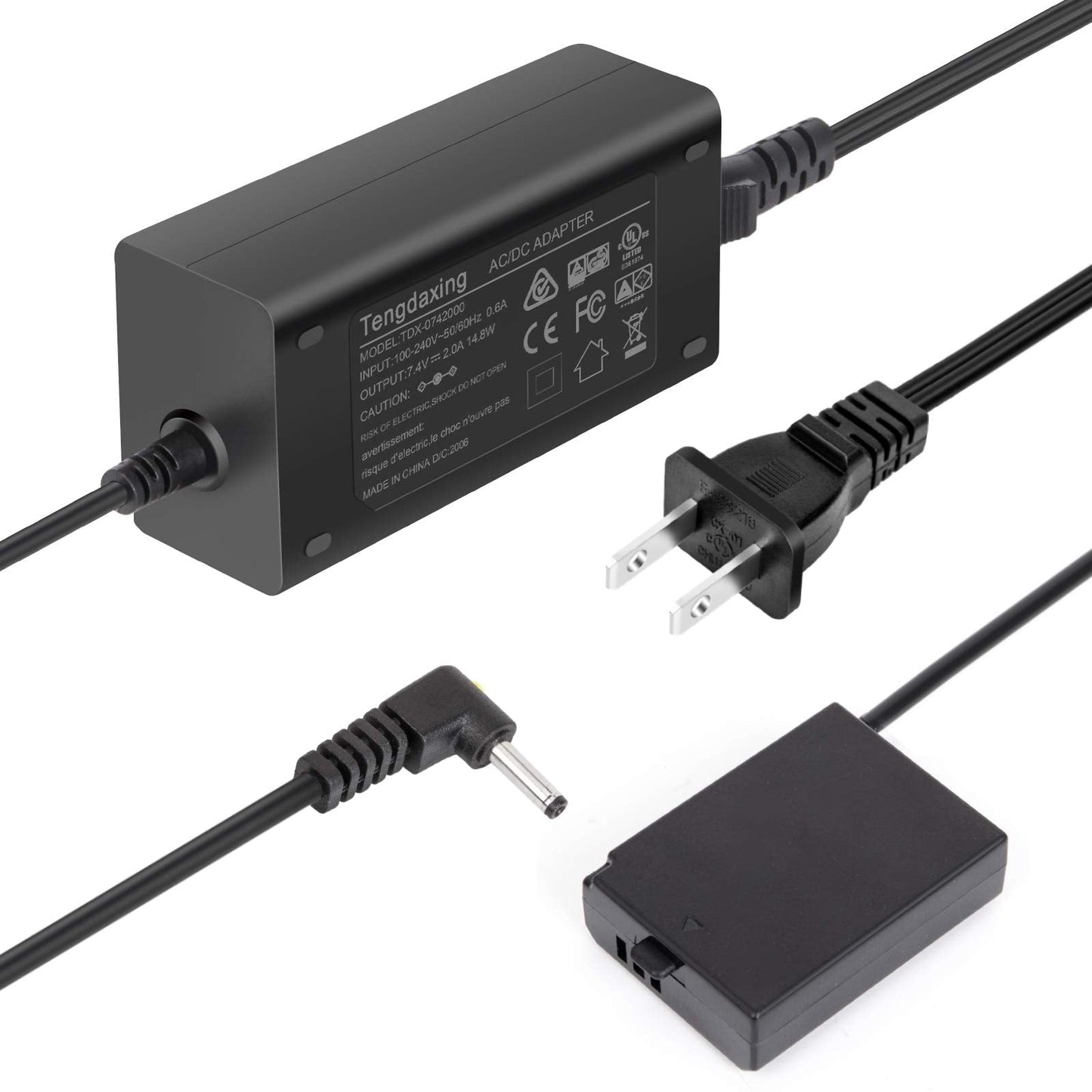 Tengdaxing Ack-E10 Power Adapter Kit Lp-E10 Wired Dummy Battery For Canon Eos Rebel T3 T6 T5 T7 1100D 1200D 1300D 1500D 2000D Ki