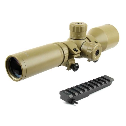 TACFUN 3-9x42 Long Eye Relief Scope w/Ring & M44 M91 30 Scout Mount for Mosin Nagant (TAN)