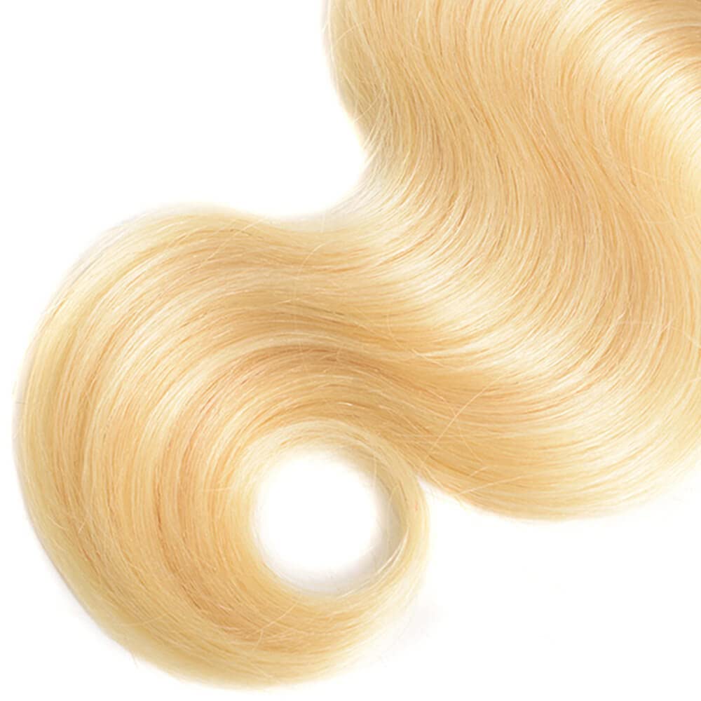 613 Frontal 13x4 Transparent HD Lace Frontal Closure Ear To Ear Body Wave Blonde 12A 100% Russian Platinum Blonde Virgin Remy Hu