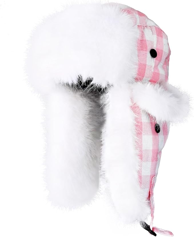 ONWAY Trapper Hat Winter Hats for Women Men with Faux Fur Ear Flaps