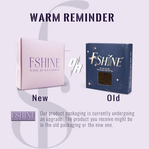 Fshine Clip in Hair Extensions Real Human Hair Medium Brown Clip Ins Double Weft #4 14inch 120g 7pcs Work Style Weekend Outing