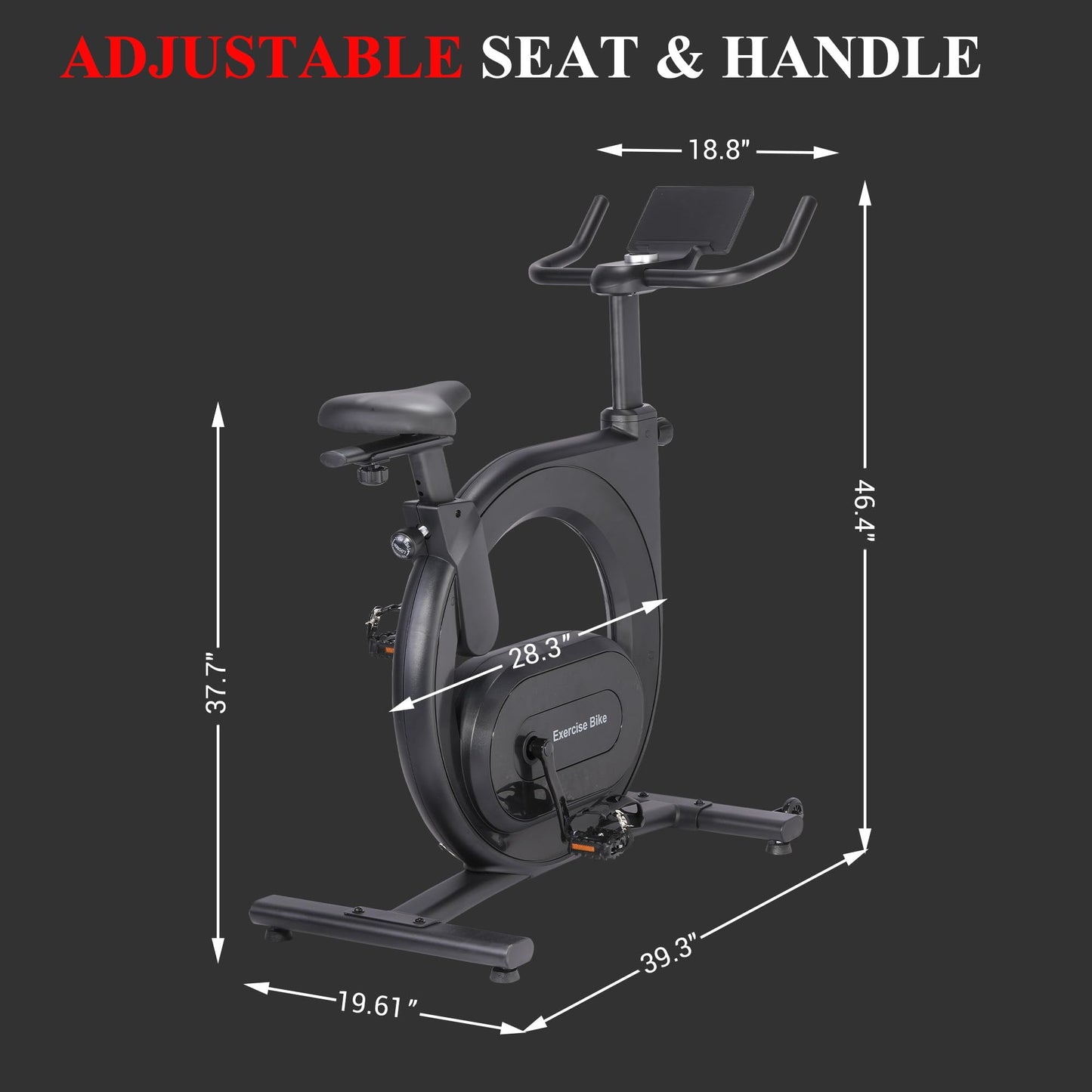 GAOMON Exercise Bike for Home, Indoor Cycling Bike with 32-Level Magnetic Resistance, Smart Workout Music App Connectivity, LED Display & 300 lbs Capacity - Premium Home Gym Equipment