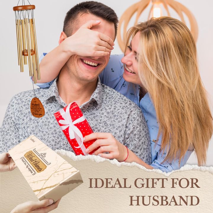 Gifts for Husband, Husband Wind Chimes, Father‘s Day Gift for Husband, Birthday Gift for Husband from Wife. Love Reminder Gifts for Birthday Wedding Anniversary Valentine's Thanksgiving Christmas