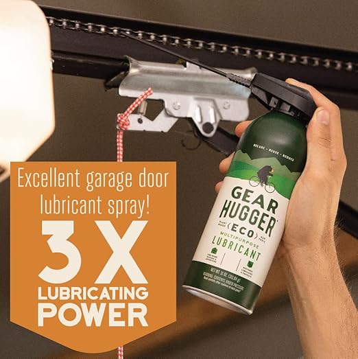 Gear Hugger Multipurpose Lubricant - Eco-Friendly (11 oz, Pack of 3), Rust Remover - Garage Door Lubricant Spray, Door Hinge Lubricant & Lock Lubricant - Plant-Based, No Petroleum, No PTFE