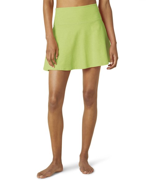 Beyond Yoga Womens Spacedye Hot Shot Circle Skirt Lime Ice Heather XS (US Women's 2-4) One Size