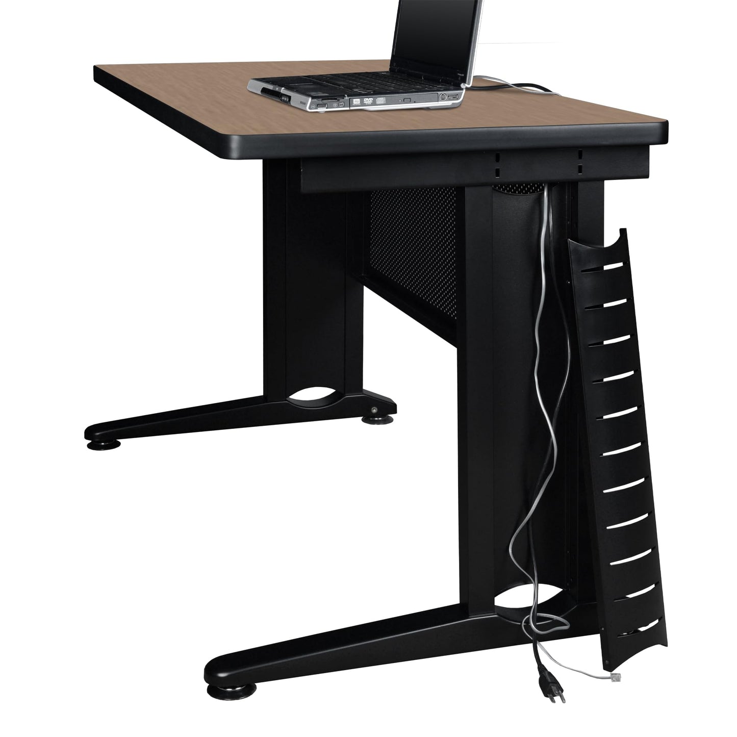 Regency Fusion 72 x 30 Teachers Desk with Single Pedestal Drawer Unit- Noble Oak