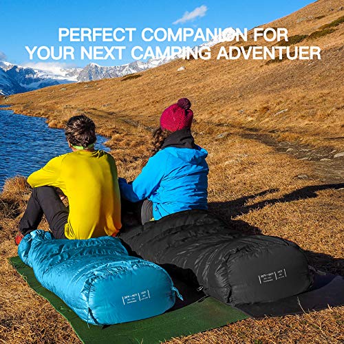 Bessport Mummy Sleeping Bag | 15-45 ℉ Extreme 3-4 Season Sleeping Bag for Adults Cold Weather– Warm and Washable, for Hiki...