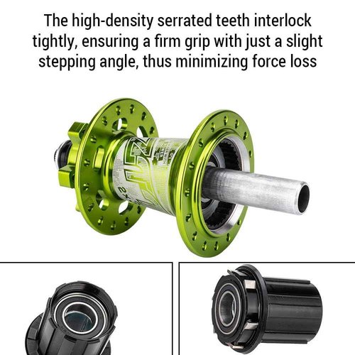 Lixada Bicycle Hub Disc 32H Front&Rear Disc Brake Hub MTB Mountain Bike 6 Pawls 32 Hole Bike Hub Disc 7075 Aluminum Ultralight Bike Disc Brake Hub for 8/9/ 10/11/ 12/13 Speed Cassette