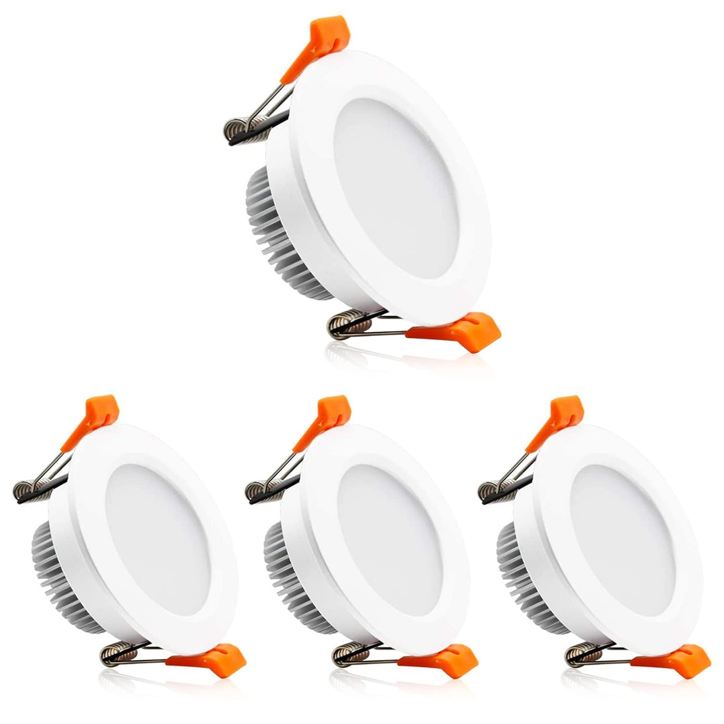 2 Inch LED Downlight, Recessed Lighting Dimmable Ceiling Light, 3W, 4000K Natural White, CRI80 with LED Driver(35W Halogen Equivalent), 4 Pack
