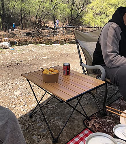 iClimb 1 Folding Table and 1 Anti-Sinking Large Feet Chair Bundle, Ultralight Compact for Adults Outdoor Backpacking Hikin...