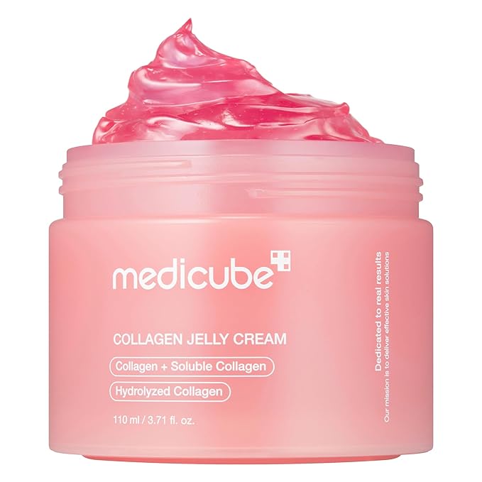 medicube Collagen Jelly Cream- Niacinamide & Freeze-Dried Hydrolyzed Collagen-Boosts skin barrier hydration & gives 24h Glow & Firmer looking skin | Gift for Women & Stocking Stuffers (3.71 fl.oz.)