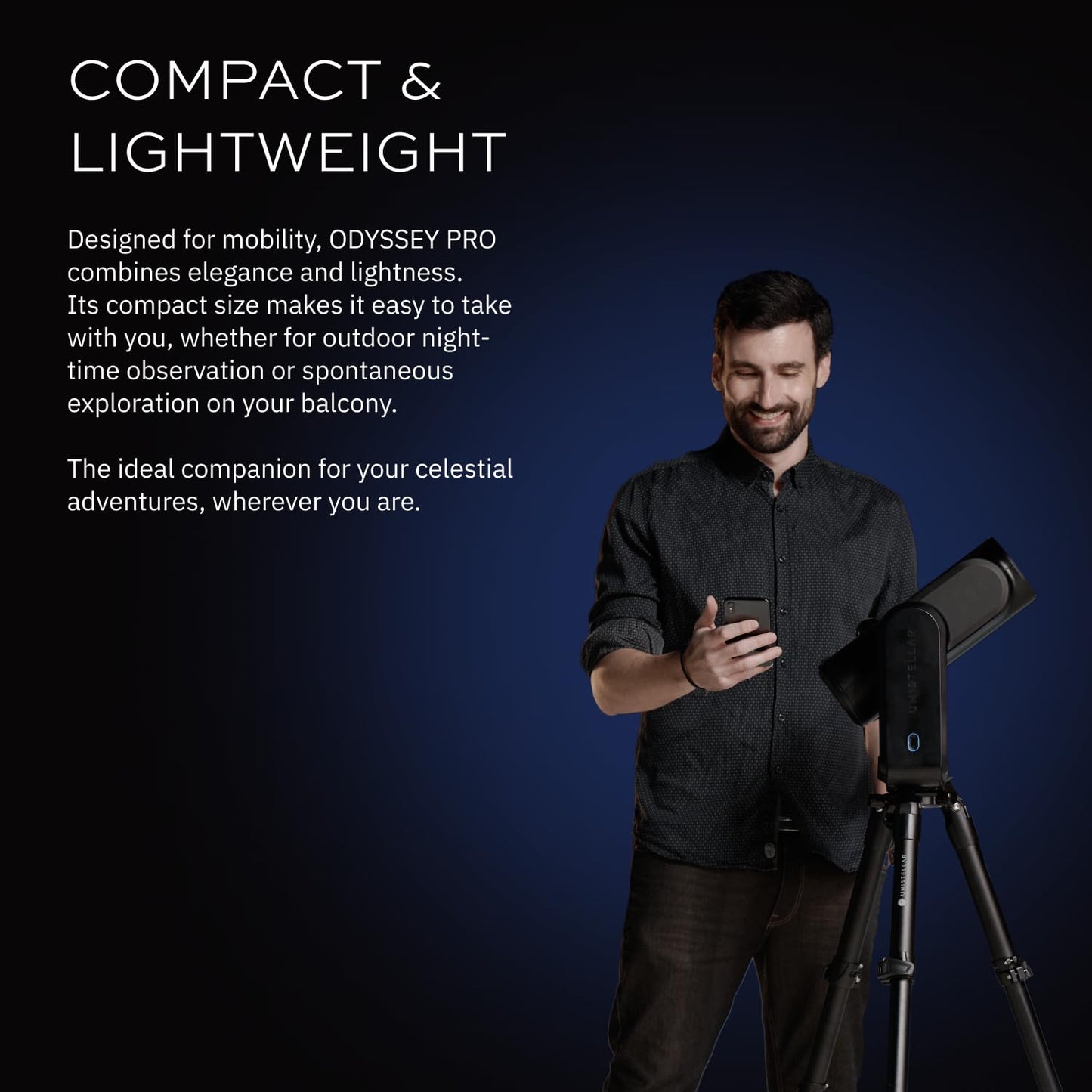 UNISTELLAR Bundle: Odyssey PRO Smart Telescope + Official Backpack (2 Items)