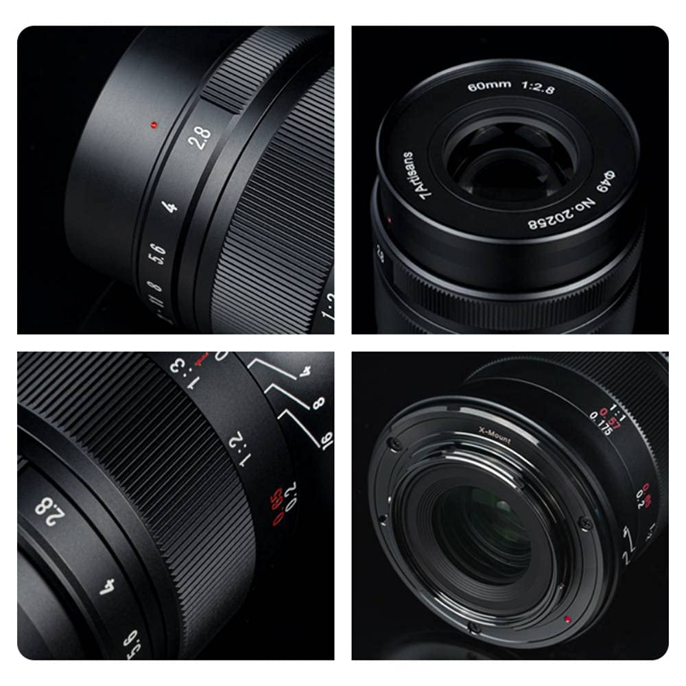 7artisans 60mm F2.8 Mark II Macro Manual Focus Camera Lens APS-C Mirrorless Camera Lens for Z Mount Z50(Nikon Z Mount)