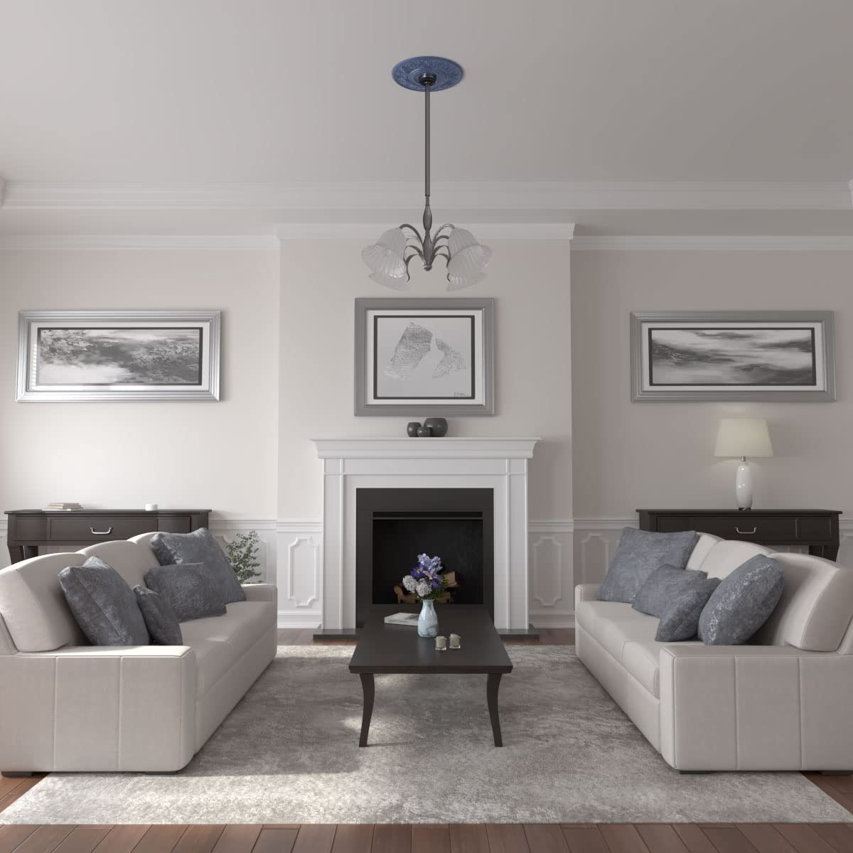 Ekena Millwork Cm20Viamf Vienna Ceiling Medallion, Americana