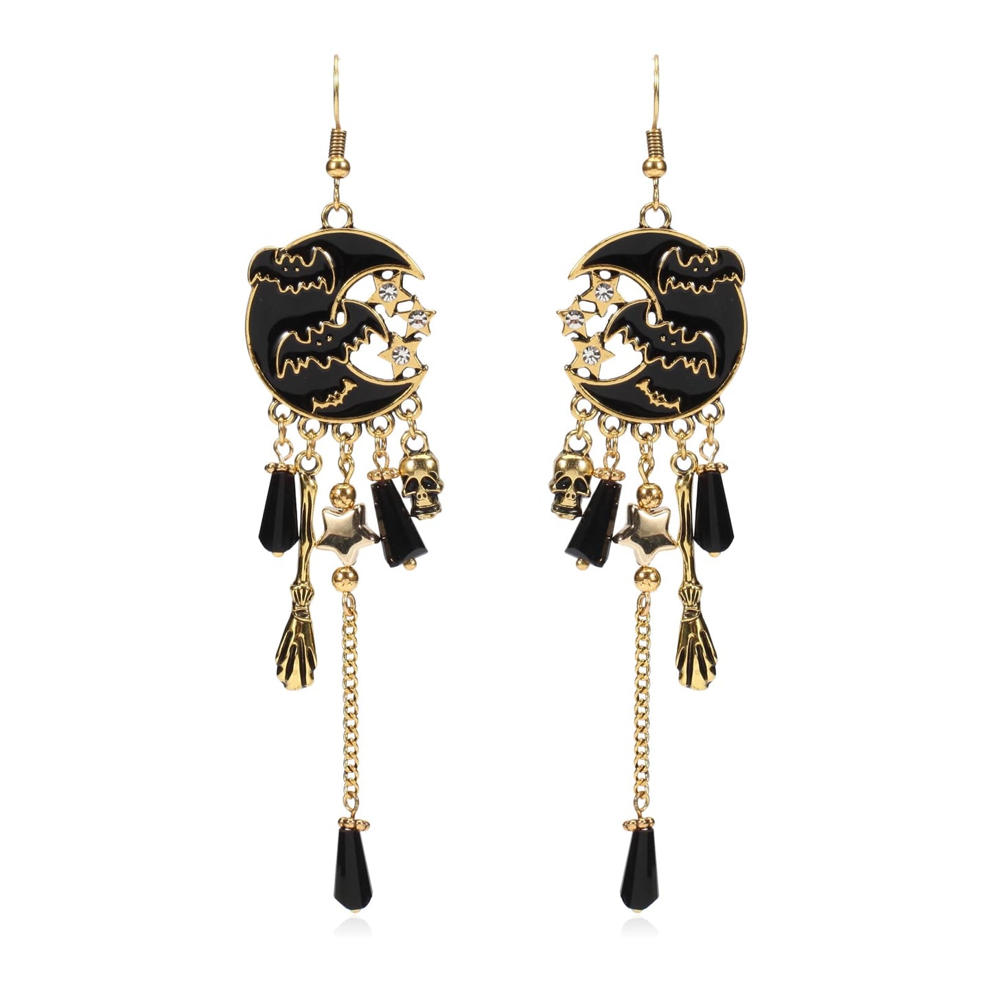 Halloween Earrings for Women Moon Earrings Drop Dangle Gothic Earrings Costume Party Earrings Holiday Festive Jewelry Gifts