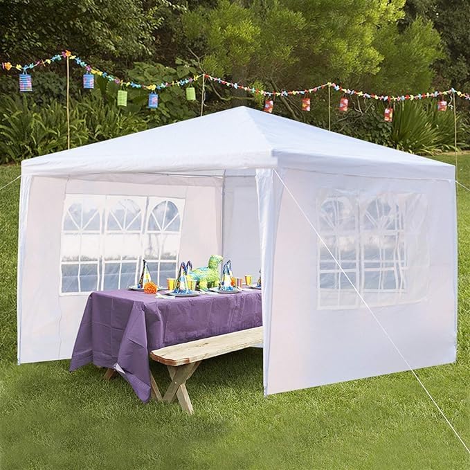 10/20/30ft Party Tent Wedding Patio Gazebo Outdoor Carport Canopy Shade with/Without Side Removable Walls, Party Wedding B...