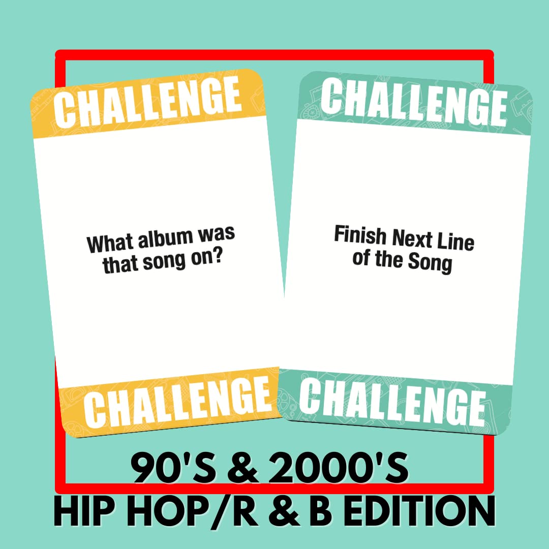 Lyrically Correct '90s & 2000s Music Trivia Card Game - Hip Hop and R&B Edition - Finish The Lyrics Challenge, Fun for Adults, Party or Family Night