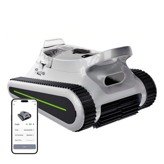 Cordless Robotic Pool Cleaner, Pool Vacuum 180W Brushless Motor, 45000Pa Suction, Wall & Waterline Climbing, Auto Path Mapping, for Inground & Above-Ground Pools up to 2150 Sq. Ft.