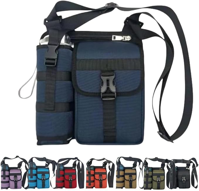 Drkicsy Shoulder Bags With Water Bottle Holder, Sling Backpack Shoulder Crossbody Bag Sports Workout Bags Crossbody Water ...