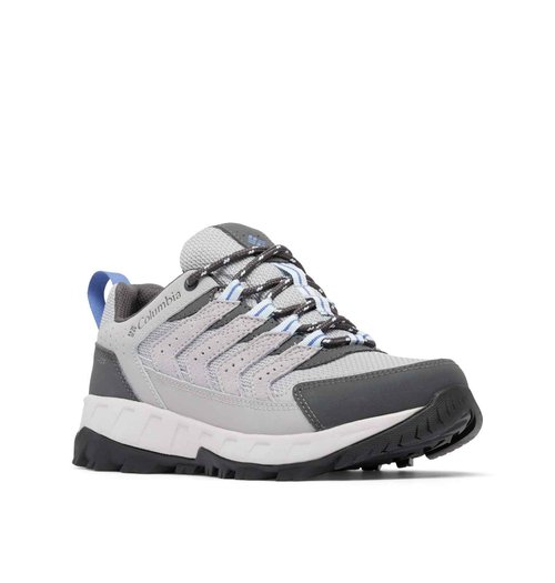 Columbia Womens Strata Trail Low Waterproof, Steam/Eve, 10.5 Wide