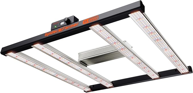 Spider Farmer SE3000 LED Grow Lights 300W, Samsung LM301H EVO Diodes, Smart App Control, 3x3ft Coverage Bar Style Grow Light, Full Spectrum Dimmable Grow Lamp for Indoor Plants