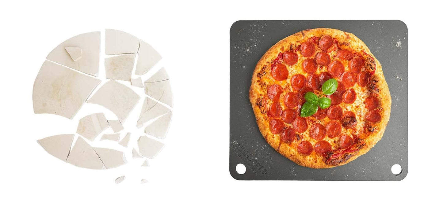 NerdChef Steel Stone - High-Performance Baking Surface for Pizza .50" Thick - Ultimate
