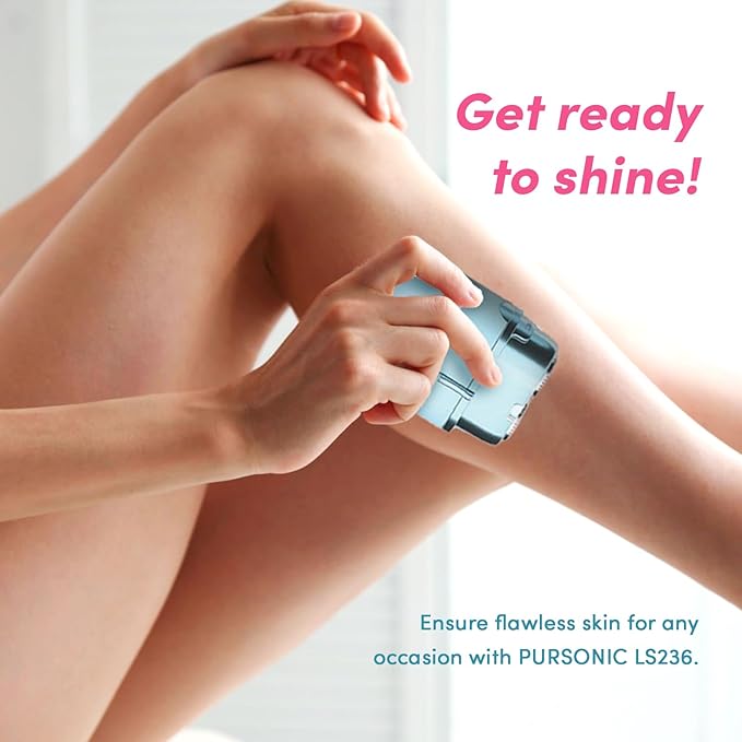 PURSONIC Electric Shaver for Women - Painless Facial Hair Remover, Bikini & Pubic Trimmer, Epilator