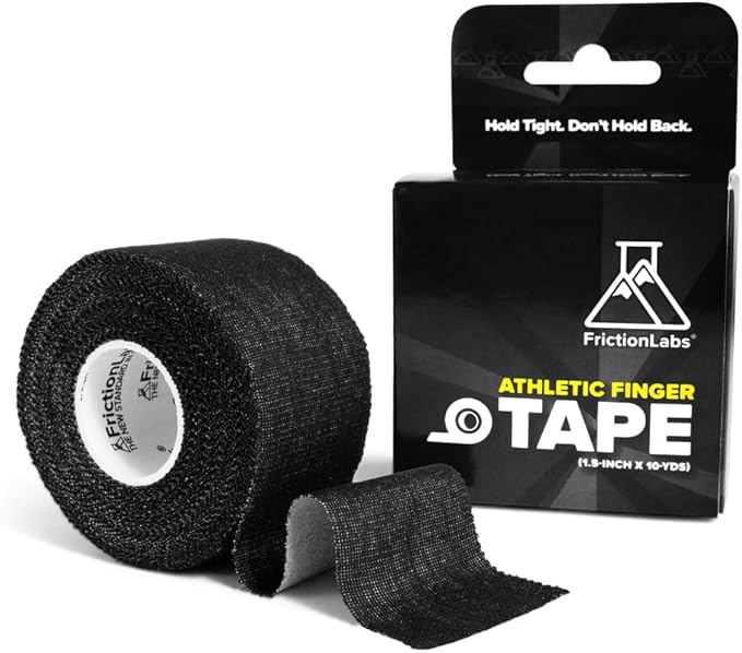 Friction Labs Athletic Finger Tape - Rock Climbing Tape for Skin Protection - 1.5” Zinc Oxide Tape - Protective Sports Tap...