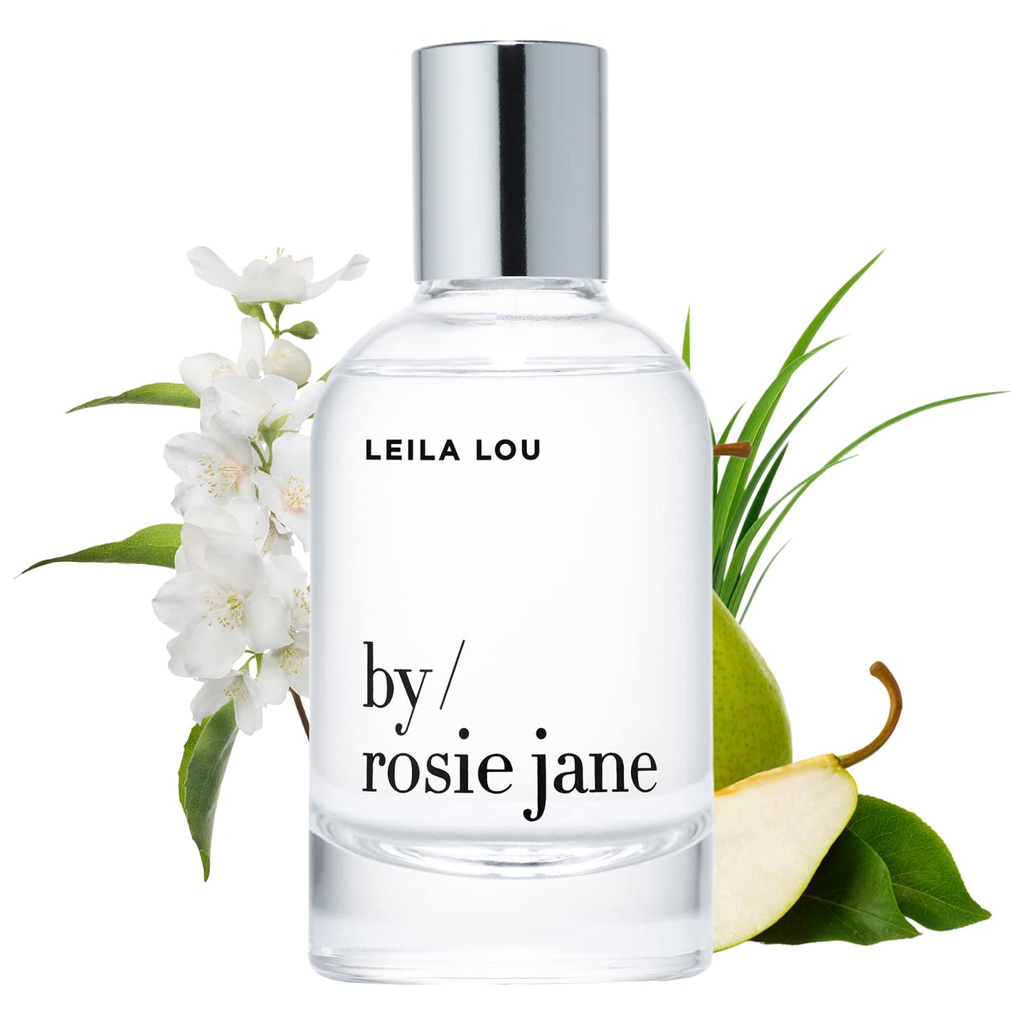 By Rosie Jane Eau De Parfum Spray (Leila Lou) - Clean Fragrance for Women - Essential Oil Mist with Notes of Jasmine, Pear, Fres