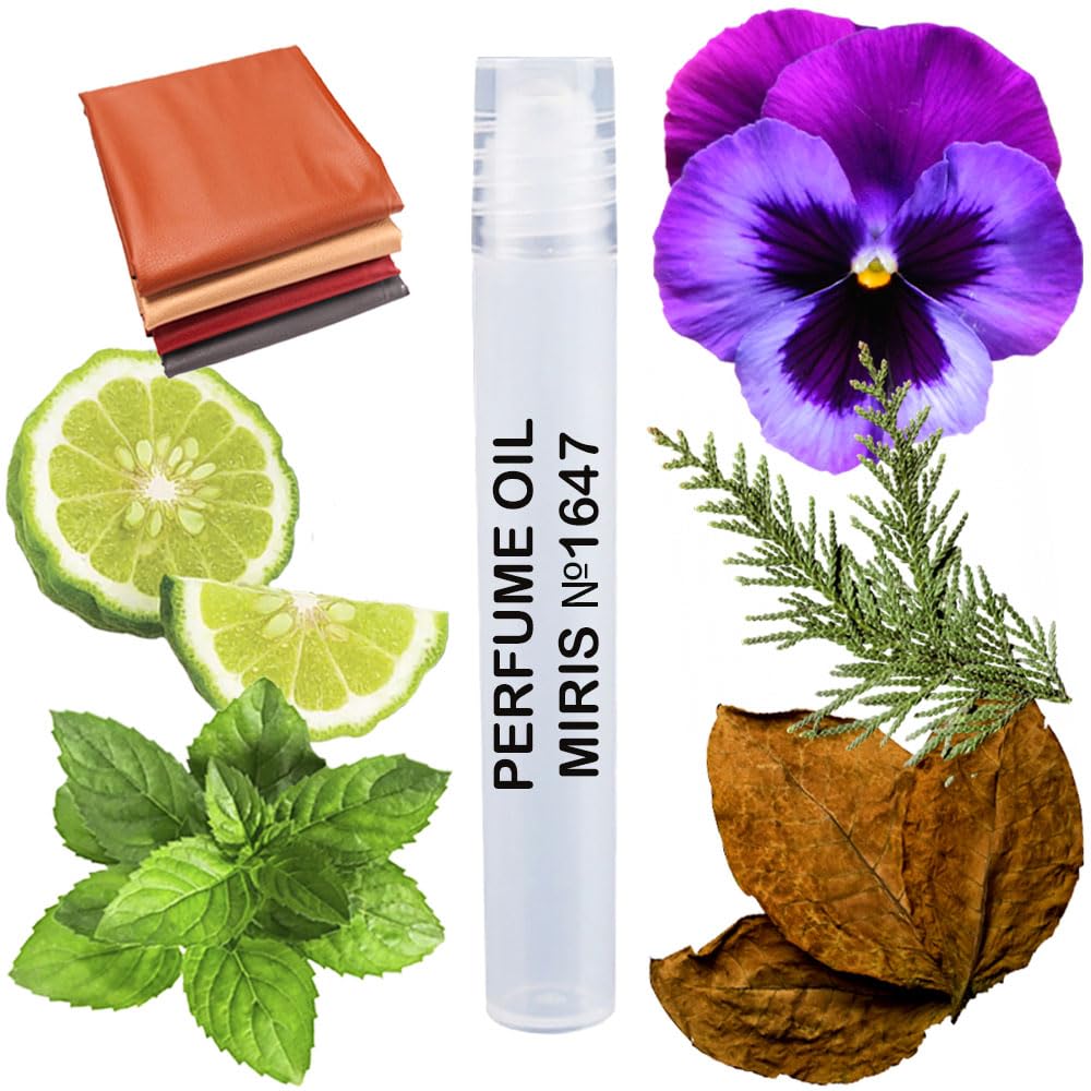 MIRIS No. 1647, Inspired by Gu by Gu Pour Homme 2008, Long-Lasting Perfume Oil for Men Roll-On, Rollerball 0.34 Fl Oz / 10 ml