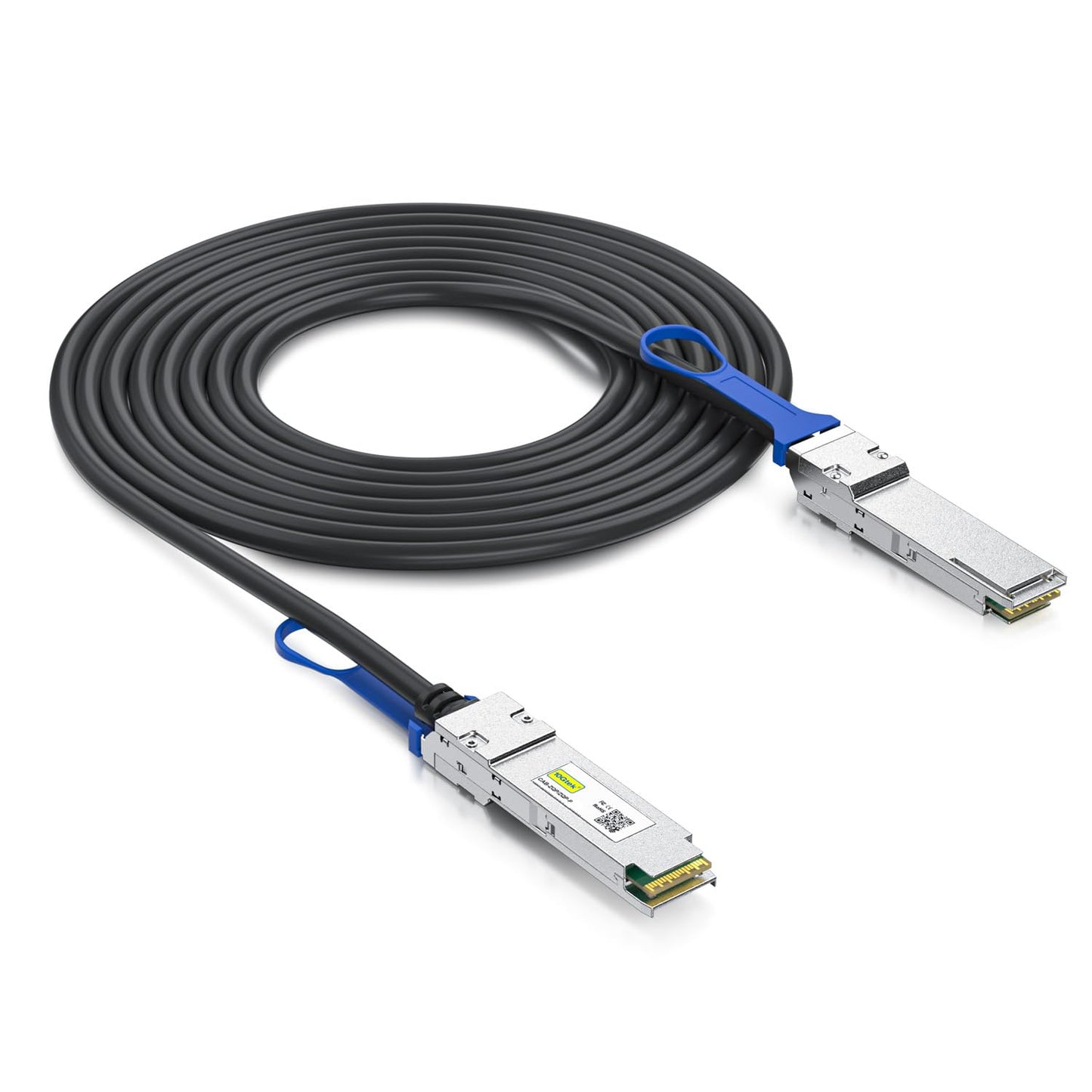 100G Qsfp28 Dac Cable - 100Gbase-Cr4 Qsfp28 To Qsfp28 Passive Direct Attach Copper Twinax Cable For Intel Qsfp-100G-Cu3M, 3-Mete