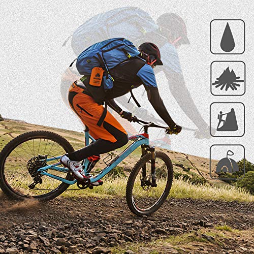 Mezonn Emergency Sleeping Bag Survival Bivy Sack Use as Emergency Blanket Lightweight Survival Gear for Outdoor Hiking Cam...