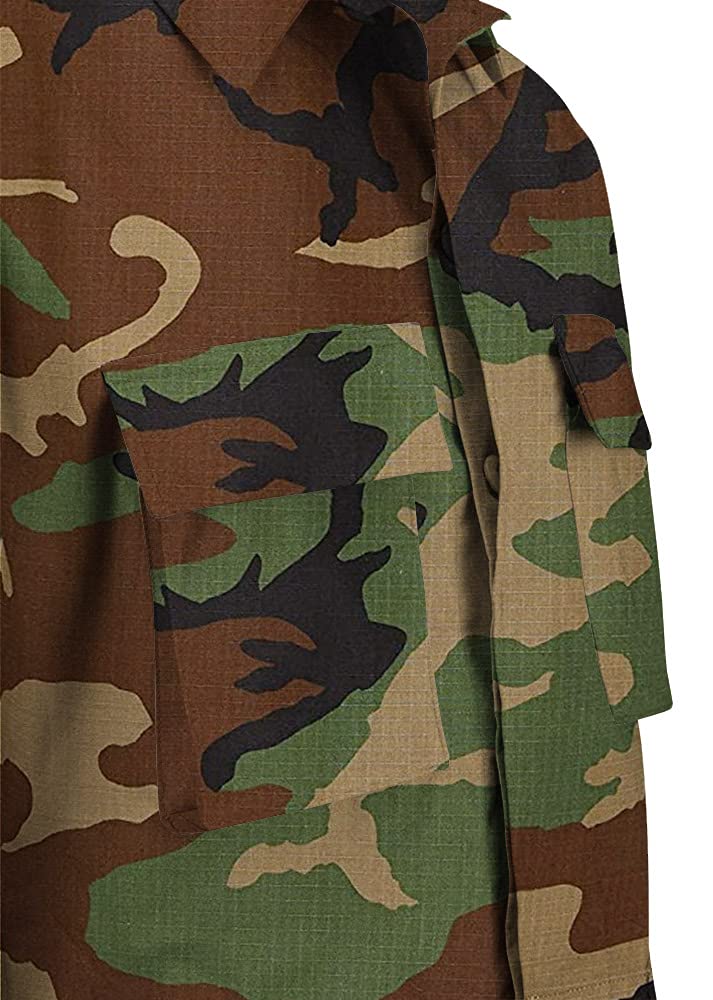 Propper Men's F545455-Men's BDU Coat, Woodland, X-Large Regular