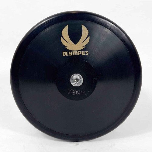 Olympus Midnight Series 2.5kg - 2.25kg - 1.75kg - 1.5kg - 1.25kg - .75kg Low-Spin Training Discus, 65% Rim Weight - Training Approved Track & Field Throwing Discus (0.75, kilograms)
