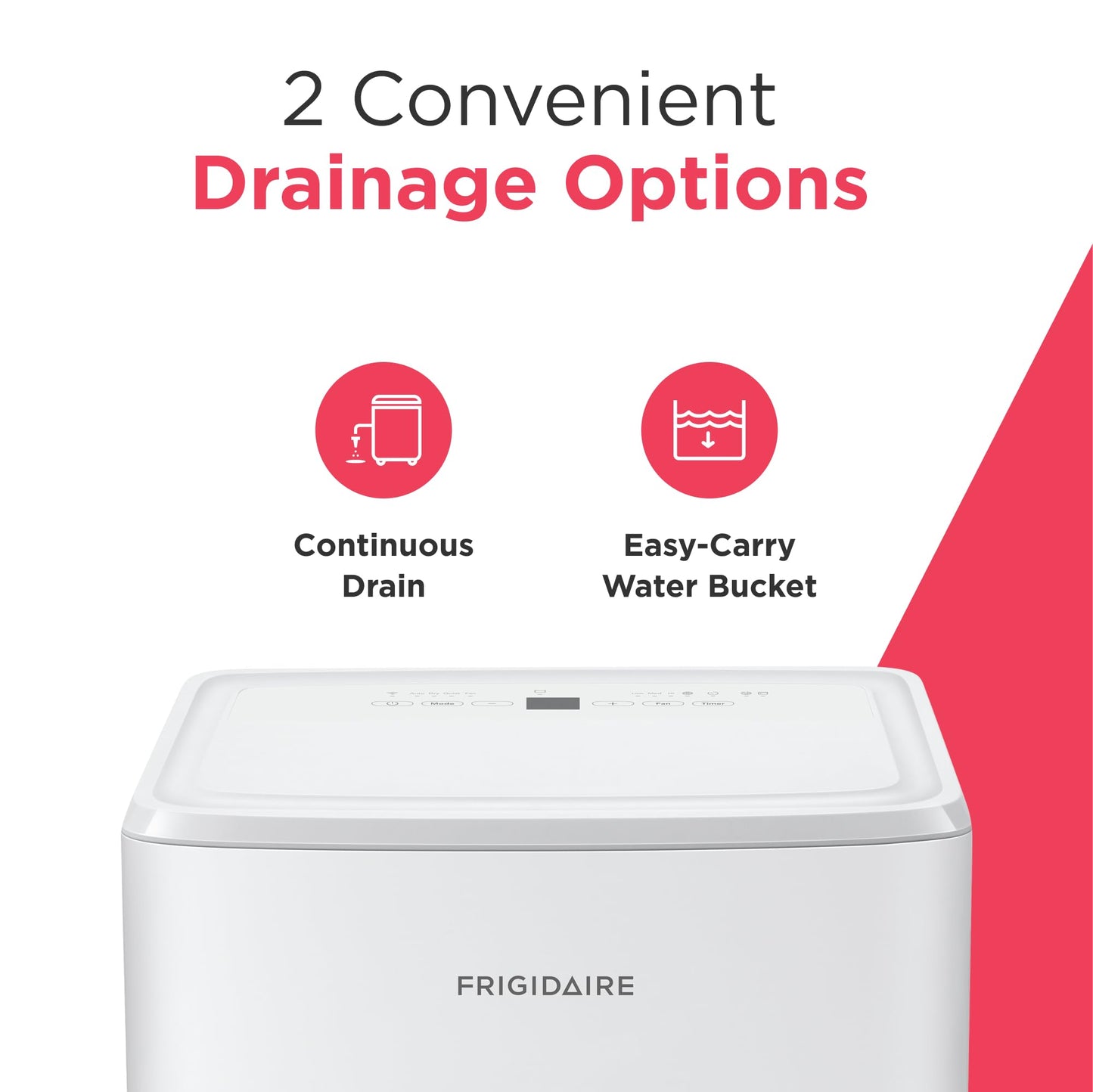 Frigidaire 22-Pint Portable Dehumidifier with Wi-Fi and Energy Star Certification for Small/Medium Rooms, Bedrooms & Bathrooms, Custom Humidity Control, Auto Shut Off, White