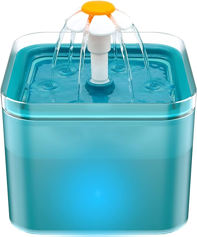 Cat Water Fountain for Drinking: Automatic Dog Bowl Dispenser - Pet Waterer Bowls Fountains - Auto Cats Dish Supplies - Qu...