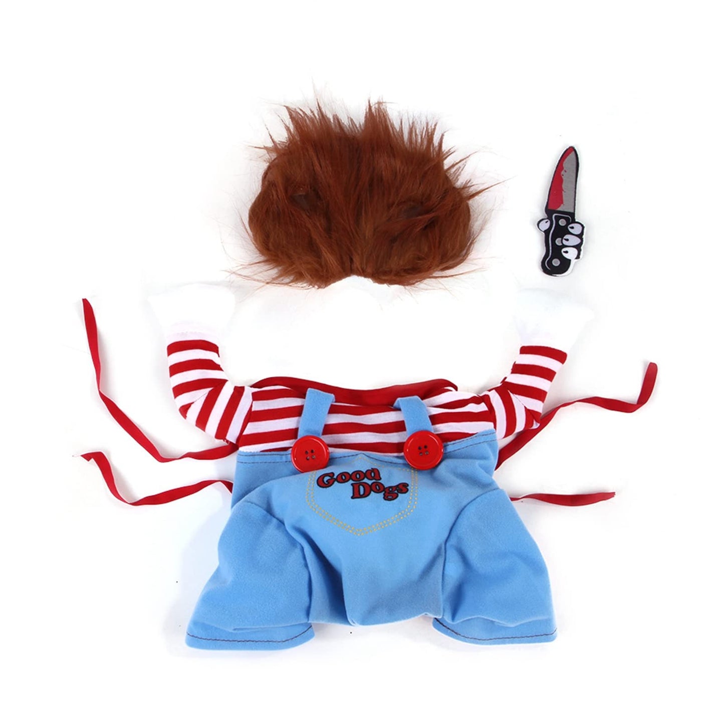 Pet Deadly Dog Cosplay Halloween Christmas Funny Costume for Small, Medium & Large Dogs (X-Large)