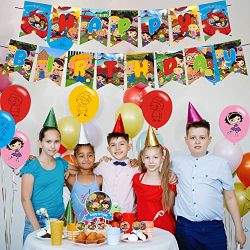 Little Einsteins Birthday Party Decorations, Caroon Little Einsteins Party Supplies with Banner, Cake Topper, Cupcake Topp...