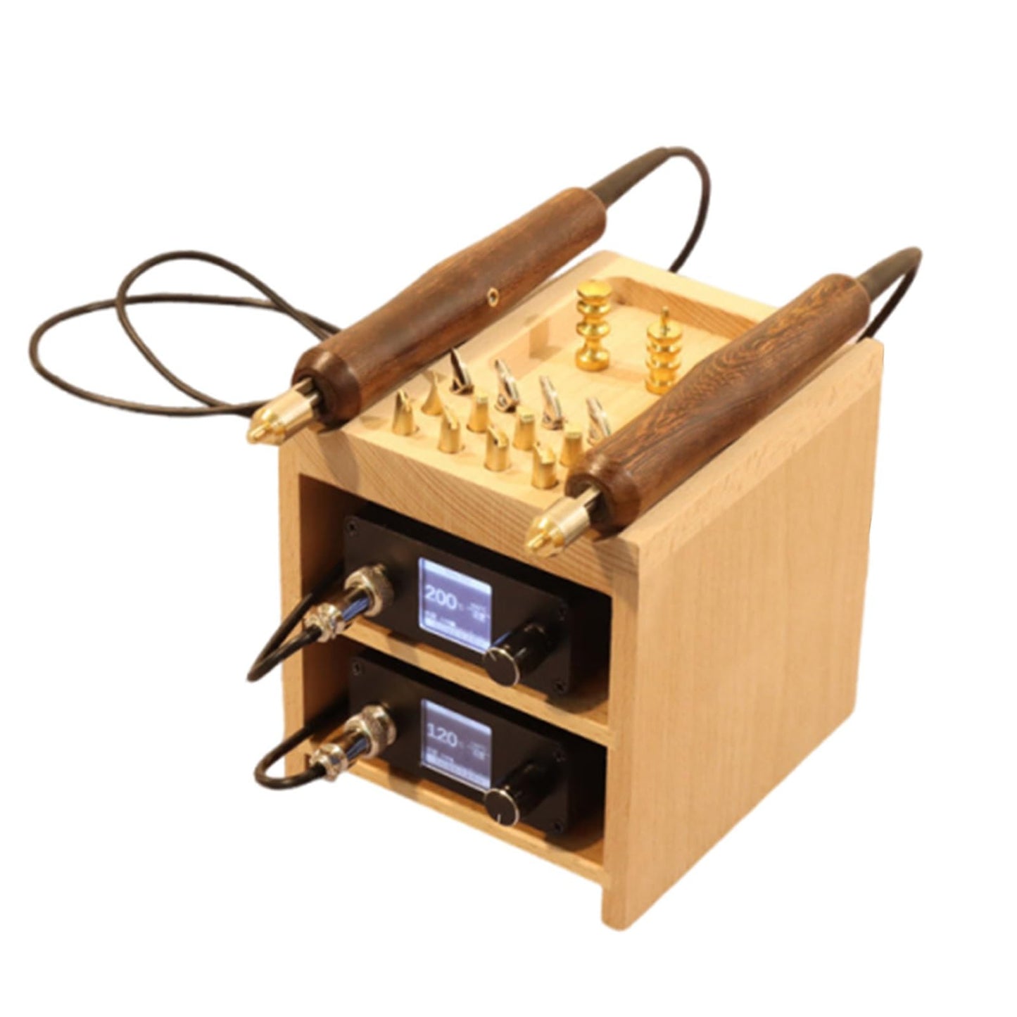 Refining the Details/Digital Craft Tool/Skiving Machine/Electric Leather Edge Creaser with 14 Heads for Creative Study and Advanced Hide Material Processing Task(Two)