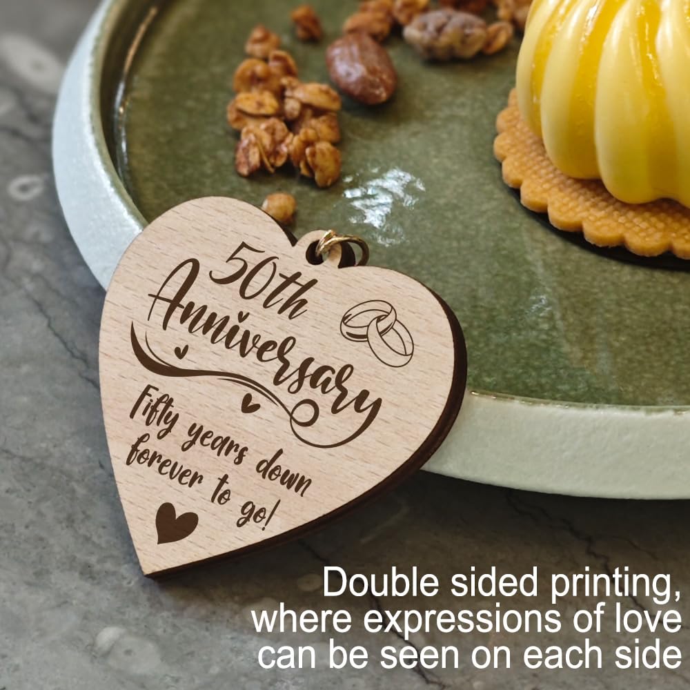 50th Wedding Anniversary Picture Frame Gifts, 50th Anniversary Frame for Couple Parents, Valentine Picture Frame, Happy 50th Anniversary Frame Gifts, Grandparents Picture Frame Display Two 4x6