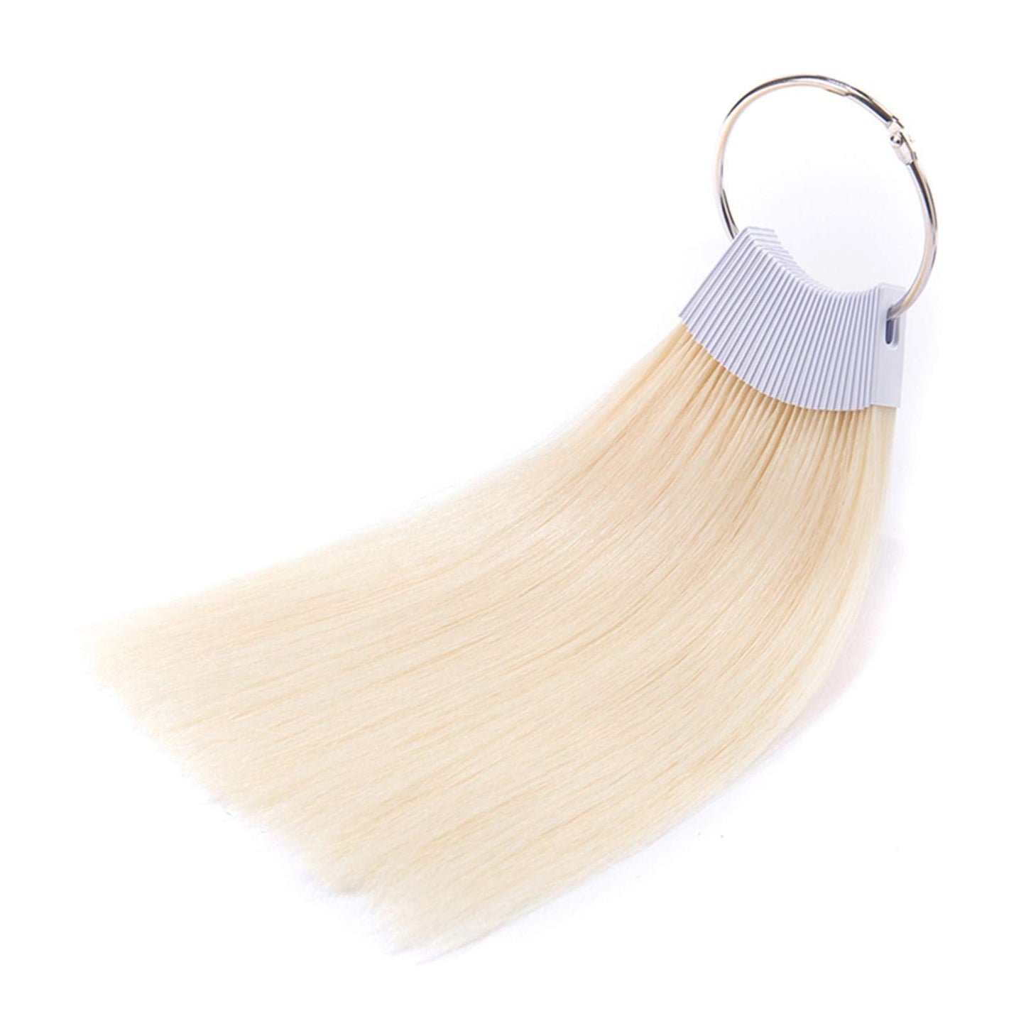 RINBOOOL Hair Swatches for Testing Color, Tone Level 10 Lightest Blonde 60, Real Natural Remy Human Hair Sample Chart Rings, 30