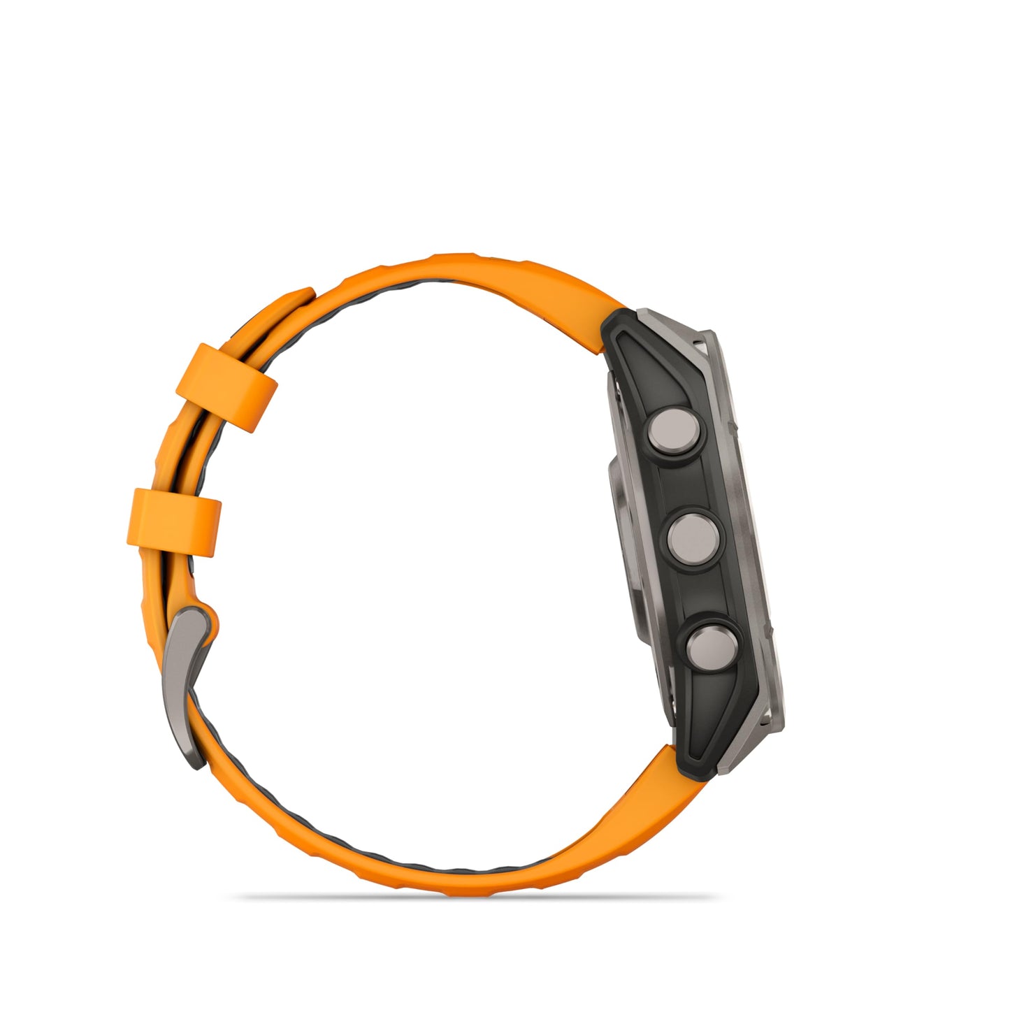 Wearable4U Garmin Fenix 8 - 47 Mm, Amoled Sapphire Multisport Gps Smartwatch,Titanium With Spark Orange/Graphite Silicone Band,
